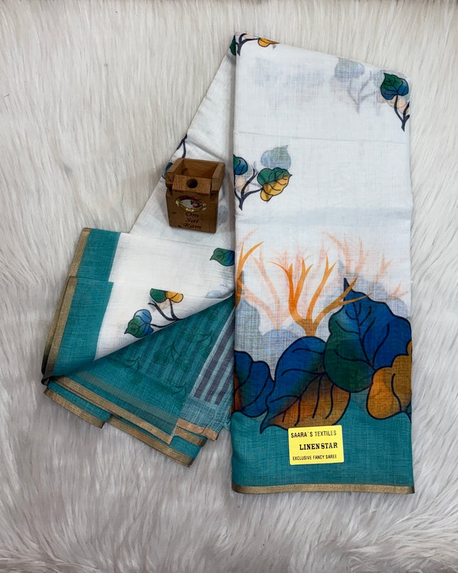 Linen Cotton Saree LCS 51
