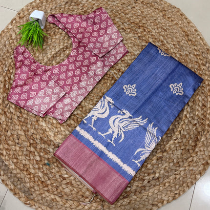 Saree With Stitched Blouse - (SIZE-36-40) -SWSB 482