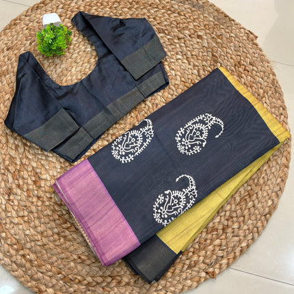 Saree With Stitched Blouse - (SIZE-34-38) - SWSB 489