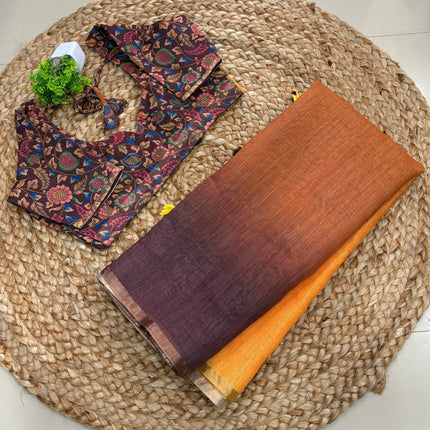 Saree With Stitched Blouse - (SIZE-34-38) -SWSB 483