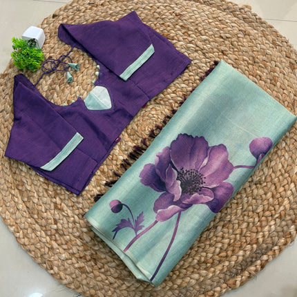 Saree With Stitched Blouse - (SIZE-36-40) - SWSB 494