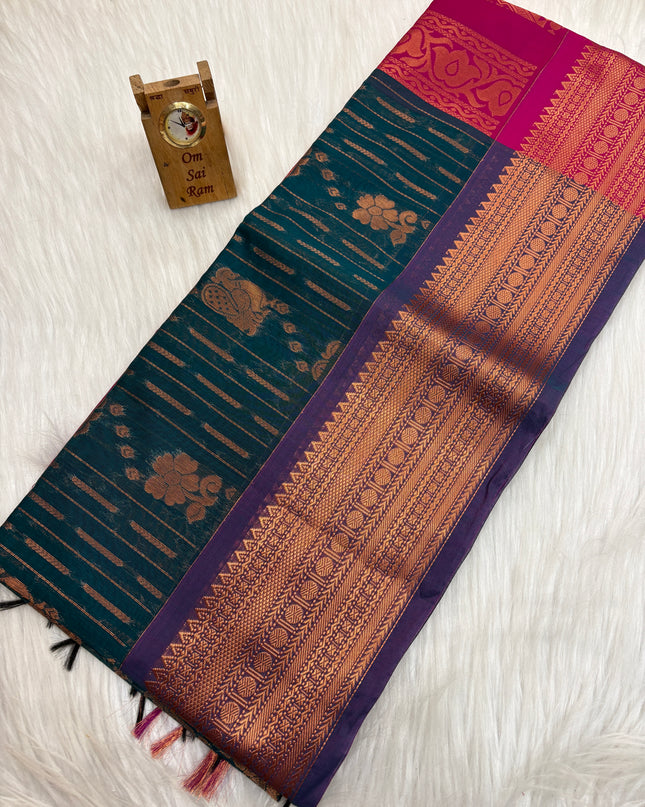 Kora Silk Cotton Saree - 003