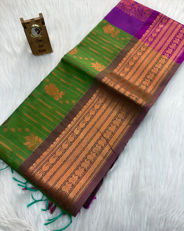Kora Silk Cotton Saree - 002