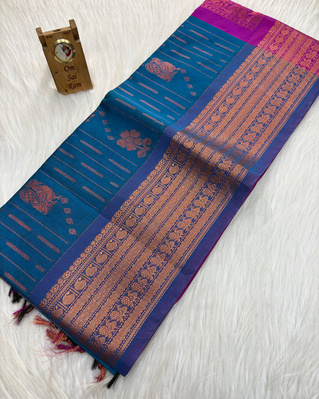 Kora Silk Cotton Saree - 004