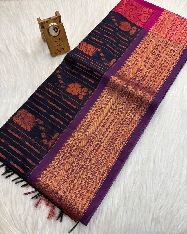 Kora Silk Cotton Saree - 006