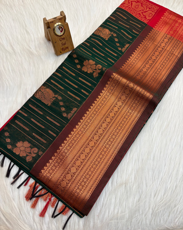 Kora Silk Cotton Saree - 008