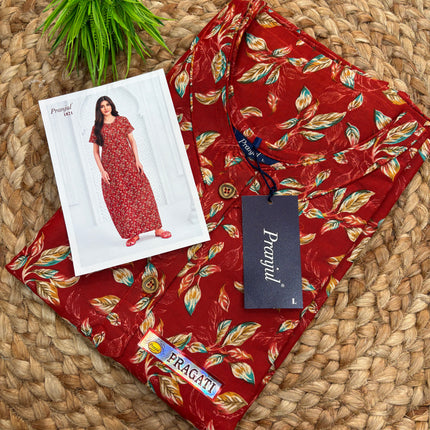 Pranjul Nighty - (SIZE - L - 4XL) - PN 106