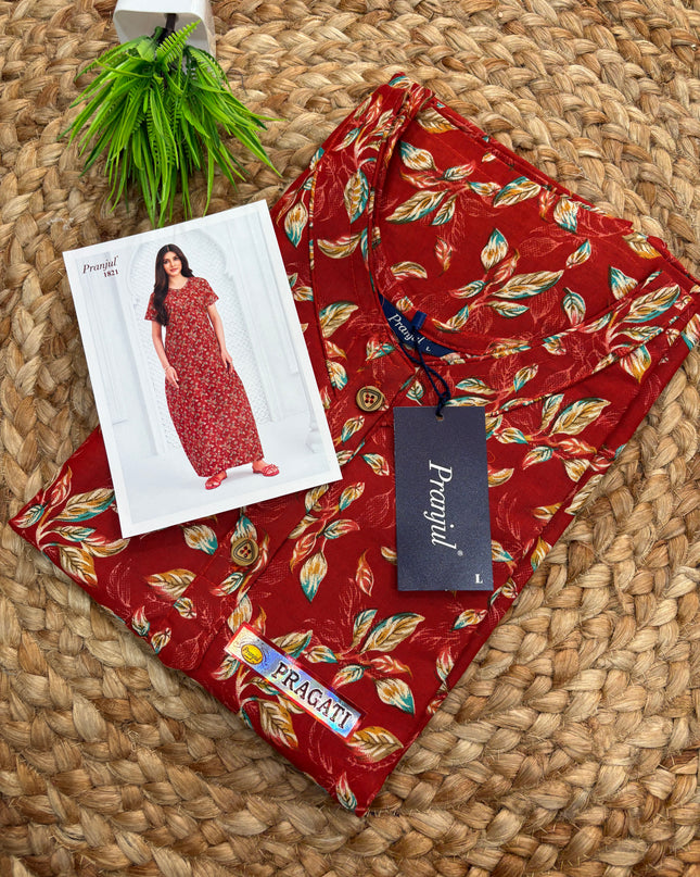 Pranjul Nighty - (SIZE - L - 4XL) - PN 106