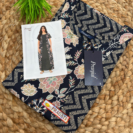 Pranjul Nighty - (SIZE - L - 4XL) - PN 107