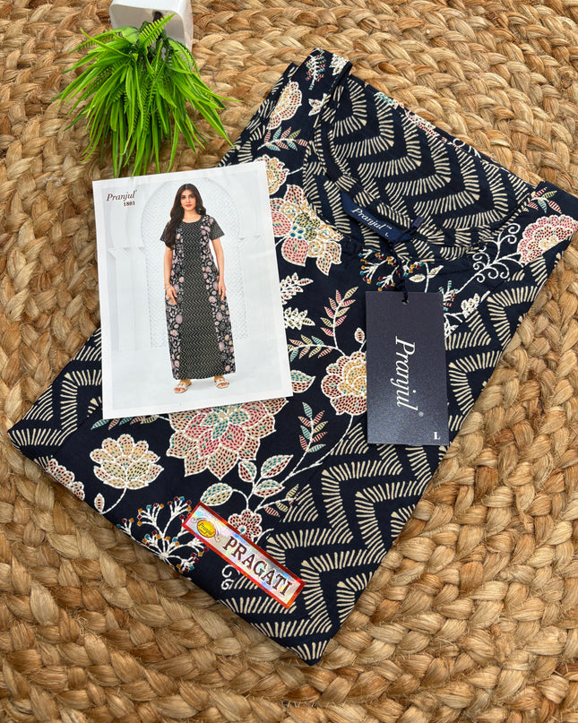 Pranjul Nighty - (SIZE - L - 4XL) - PN 107