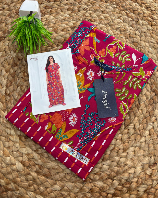 Pranjul Nighty - (SIZE - L - 4XL) - PN 109
