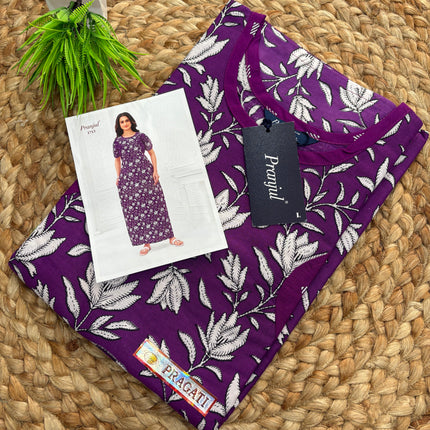 Pranjul Nighty - (SIZE - L - 4XL) - PN 111