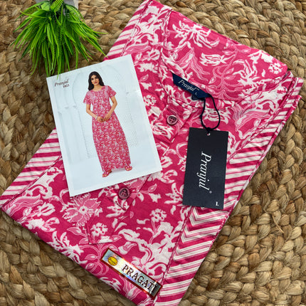 Pranjul Nighty - (SIZE - L - 4XL) - PN 114
