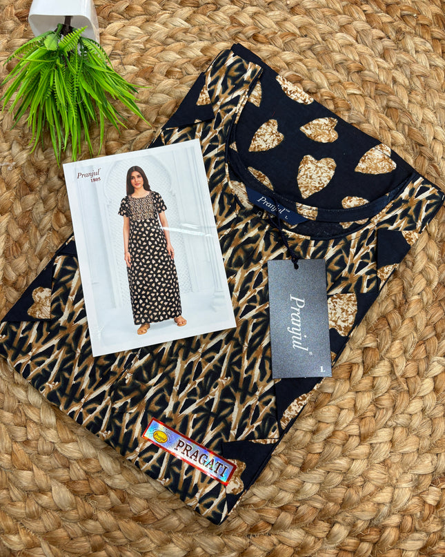 Pranjul Nighty - (SIZE - L - 4XL) - PN 117