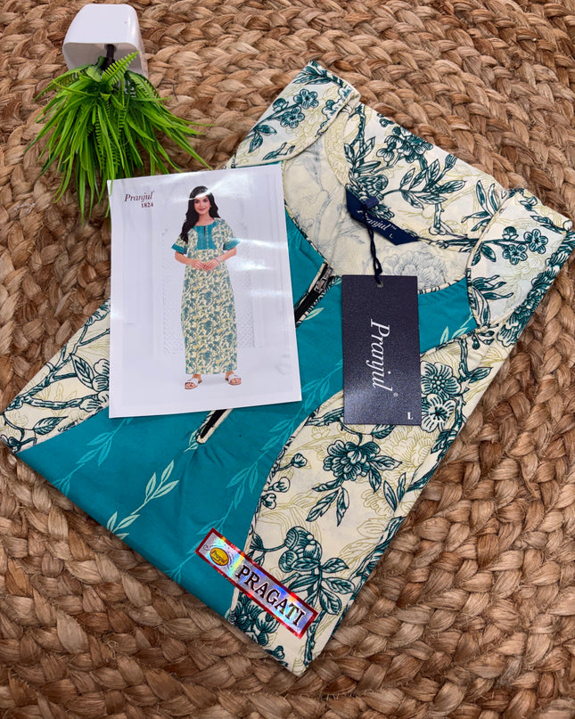 Pranjul Nighty - (SIZE - L - 4XL) - PN 121