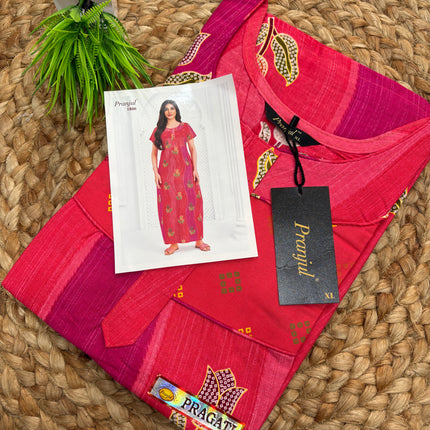 Pranjul Nighty - (SIZE - L - 4XL) - PN 122