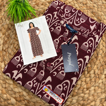 Pranjul Nighty - (SIZE - L - 4XL) - PN 123