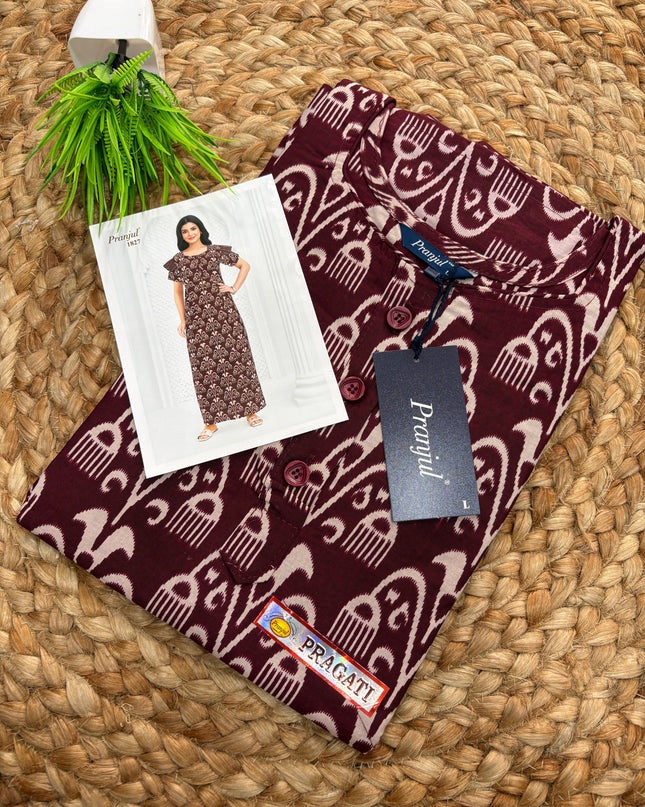 Pranjul Nighty - (SIZE - L - 4XL) - PN 123