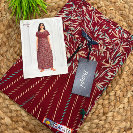 Pranjul Nighty - (SIZE - L - 4XL) - PN 125