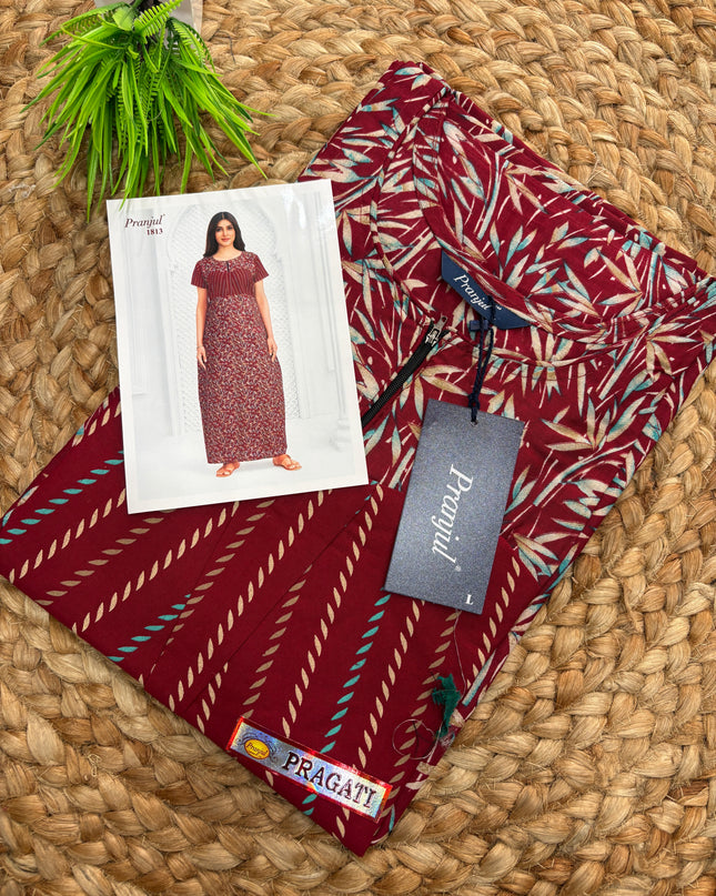 Pranjul Nighty - (SIZE - L - 4XL) - PN 125