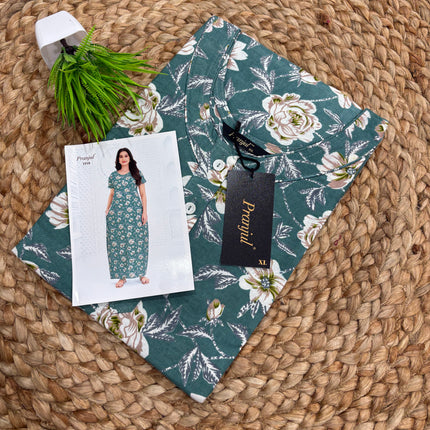 Pranjul Nighty - Button Model (SIZE - L - 4XL) - PN 128