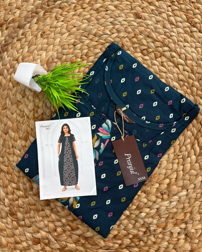 Pranjul Nighty - No zip - No Button (SIZE - L - 4XL) - PN 142