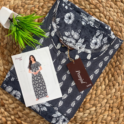 Pranjul Nighty - Zip Model (SIZE - L - 4XL) - PN 144