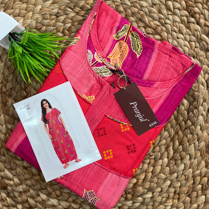 Pranjul Nighty - Zip Model (SIZE - L - 4XL) - PN 147