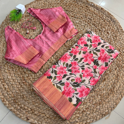 Saree With Stitched Blouse - (SIZE-36-40) - SWSB 515