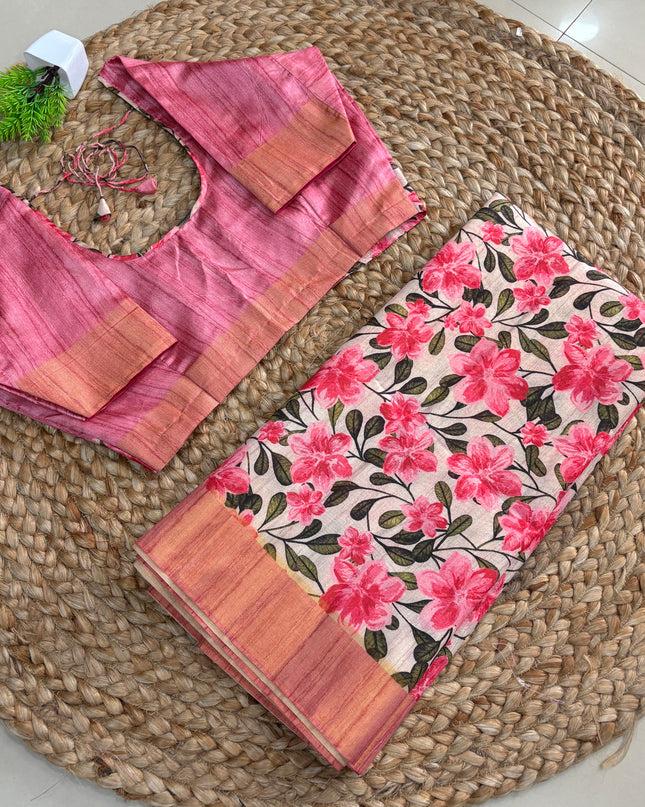 Saree With Stitched Blouse - (SIZE-36-40) - SWSB 515