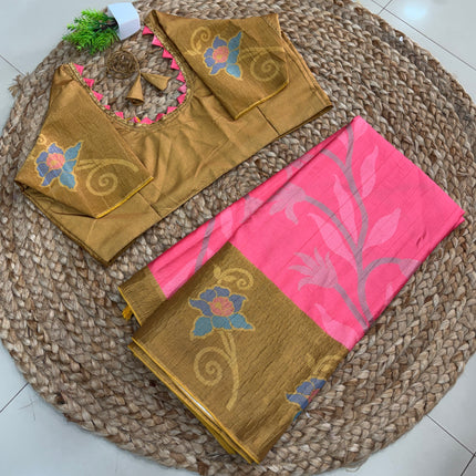 Saree With Stitched Blouse - (SIZE-38-42) - SWSB 521