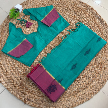 Saree With Stitched Blouse - (SIZE-38-42) - SWSB 520