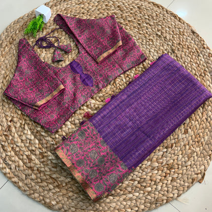 Saree With Stitched Blouse - (SIZE-38-42) - SWSB 517
