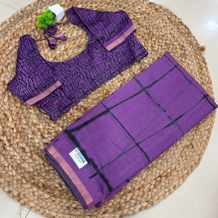 Saree With Stitched Blouse - (SIZE-38-42) - SWSB 529