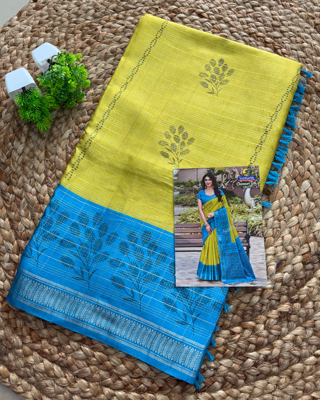 Semi Tussar Saree - STS 002