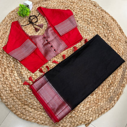 Saree With Stitched Blouse - (SIZE-38-42) - SWSB 534