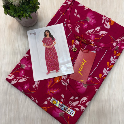 Pranjul Long Top Nighty