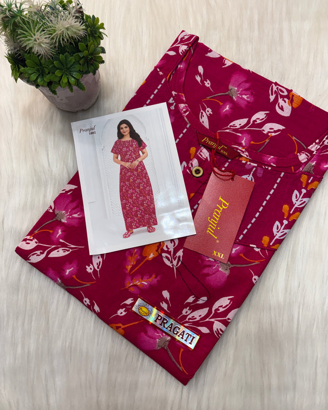 Pranjul Long Top Nighty