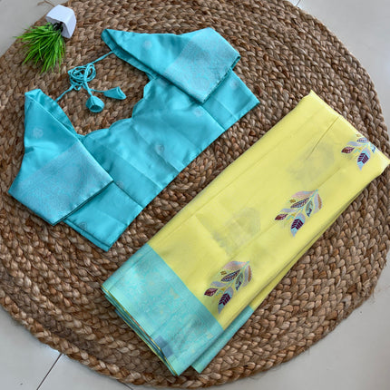 Saree With Stitched Blouse - (SIZE-40-44) - SWSB 542