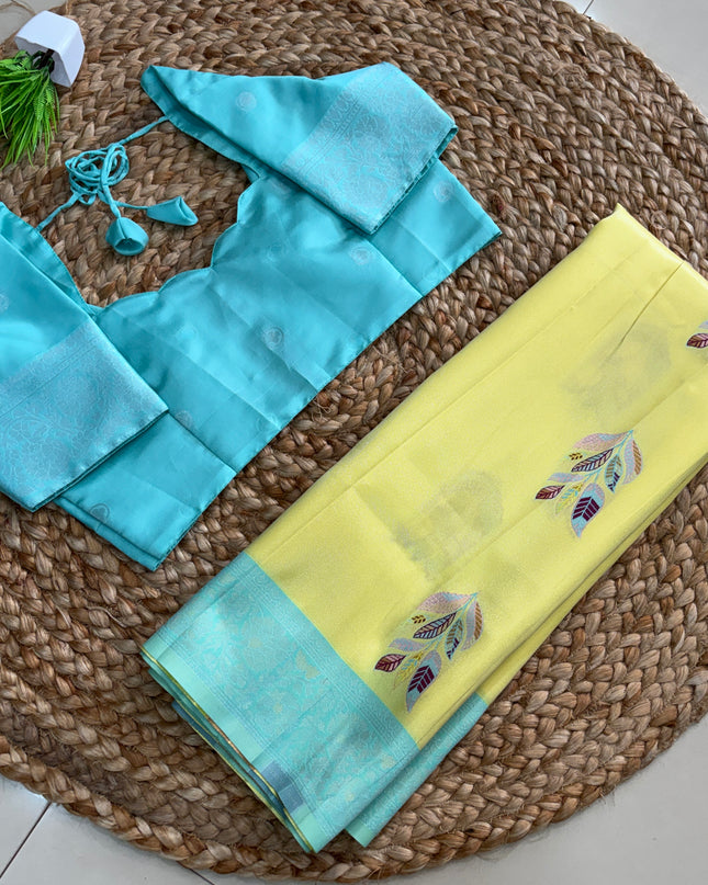 Saree With Stitched Blouse - (SIZE-40-44) - SWSB 542
