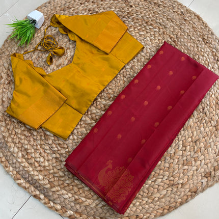 Saree With Stitched Blouse - (SIZE-40-44) - SWSB 544
