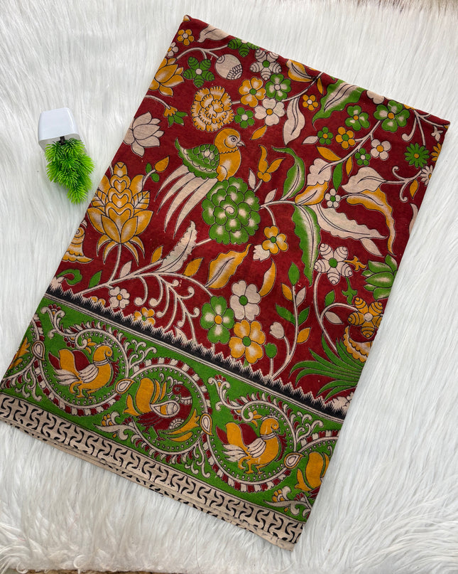 Kalamkari Cotton Saree – KCS 137