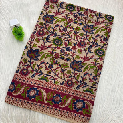 Kalamkari Cotton Saree – KCS 139