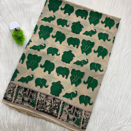 Kalamkari Cotton Saree – KCS 140