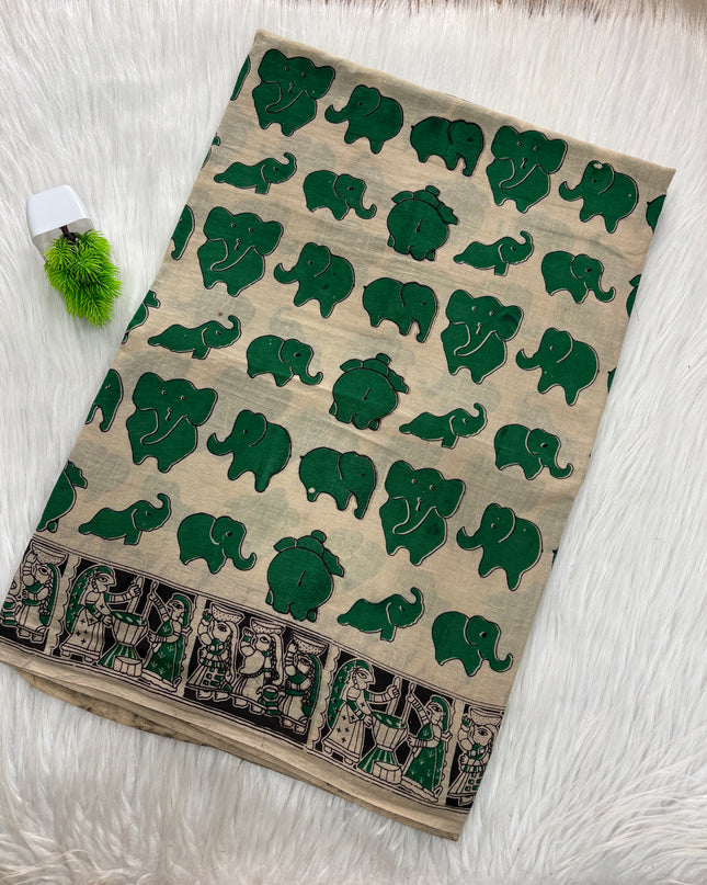 Kalamkari Cotton Saree – KCS 140
