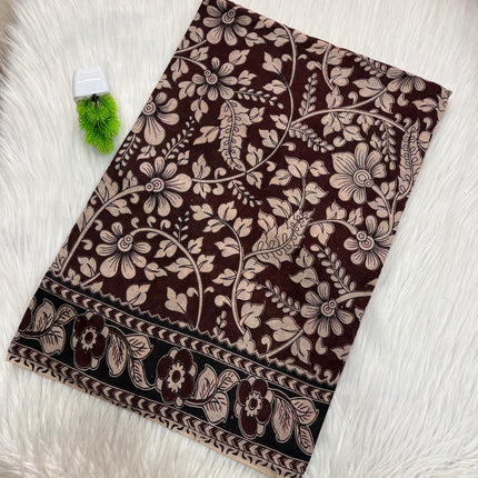 Kalamkari Cotton Saree – KCS 141