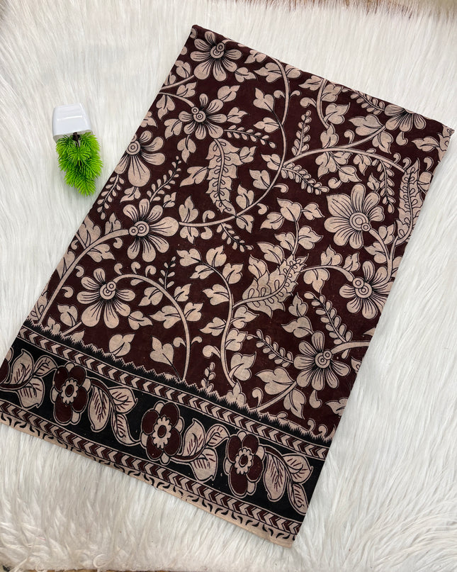 Kalamkari Cotton Saree – KCS 141