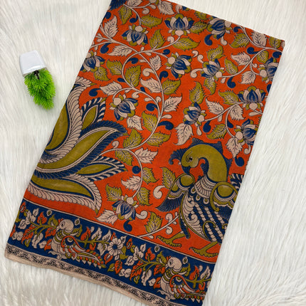 Kalamkari Cotton Saree – KCS 142