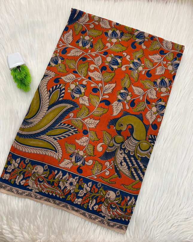 Kalamkari Cotton Saree – KCS 142