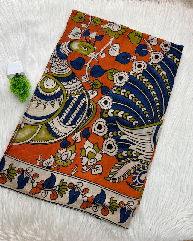 Kalamkari Cotton Saree – KCS 144